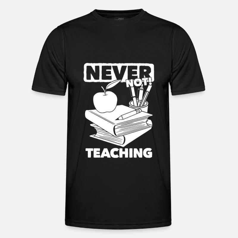 Lehrer Pädagoge - Männer Funktions-T-Shirt - Schwarz