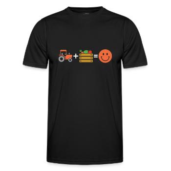 Farmer Farmer - Men's Functional T-Shirt - black - Front - AI Model Male 178 dark (178cm)