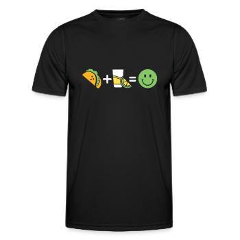 Tacos - T-shirt sport Homme - noir - Devant - AI Model Male 178 dark (178cm)