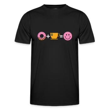 Donut - Männer Funktions-T-Shirt - Schwarz - Vorne - AI Model Male 178 dark (178cm)