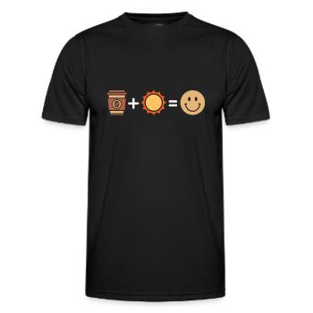 Coffee Cafe - Men's Functional T-Shirt - black - Front - AI Model Male 178 dark (178cm)
