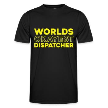 Emergency Call Control Center Operations Center - Men's Functional T-Shirt - black - Front - AI Model Male 178 dark (178cm)