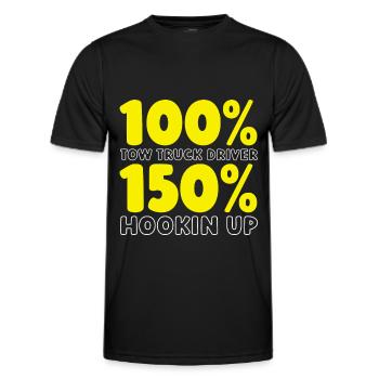 Abschleppdienst Abschlepper - Männer Funktions-T-Shirt - Schwarz - Vorne - AI Model Male 178 dark (178cm)