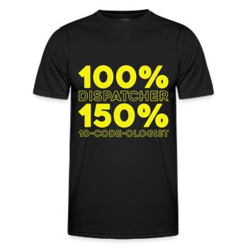 Centre d’opérations du centre de contrôle des appels d’urgence - T-shirt sport Homme - noir - Devant - AI Model Male 178 dark (178cm)
