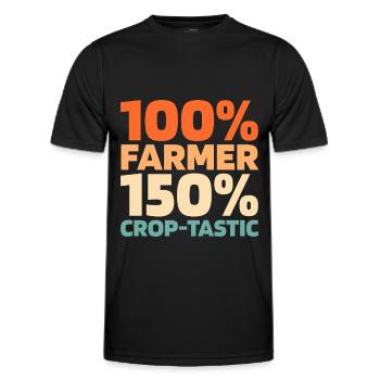 Farmer Farmer - Men's Functional T-Shirt - black - Front - AI Model Male 178 dark (178cm)