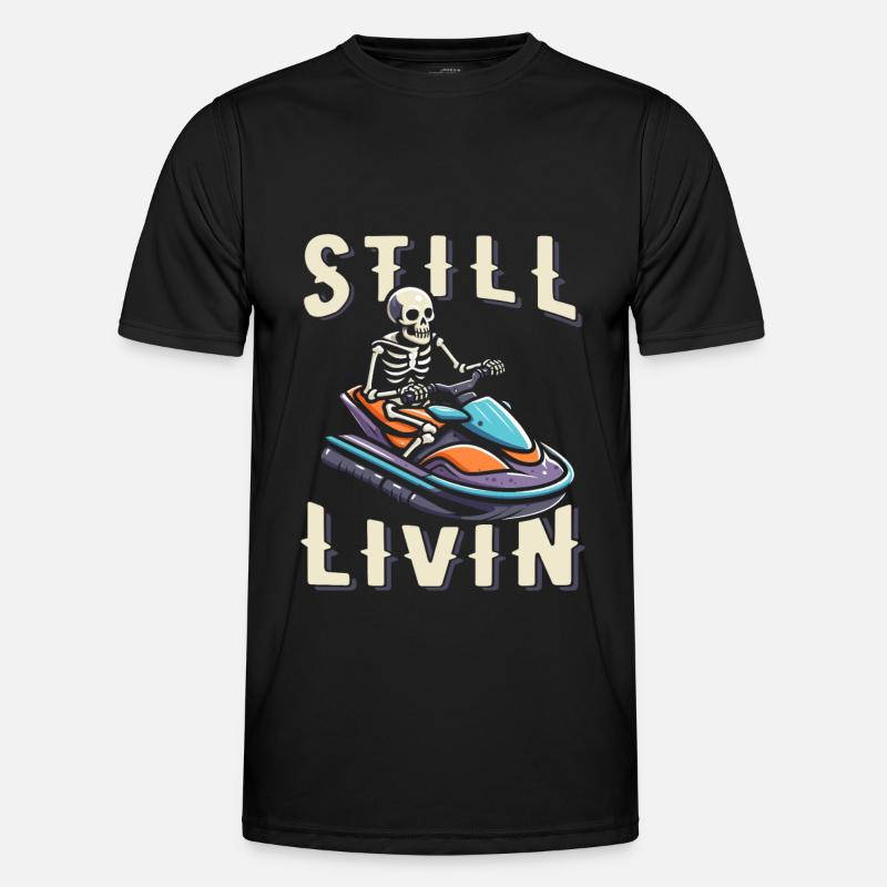 Jet Ski - Männer Funktions-T-Shirt - Schwarz