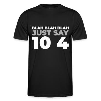 Notruf Leitstelle Einsatzzentrale - Männer Funktions-T-Shirt - Schwarz - Vorne - AI Model Male 178 dark (178cm)