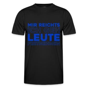 Plombier installateur - T-shirt sport Homme - noir - Devant - AI Model Male 178 dark (178cm)