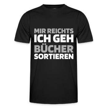 Flugbegleiter Stewardess - Männer Funktions-T-Shirt - Schwarz - Vorne - AI Model Male 178 dark (178cm)