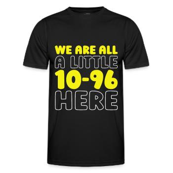 Emergency Call Control Center Operations Center - Men's Functional T-Shirt - black - Front - AI Model Male 178 dark (178cm)