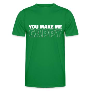 Capybara Wasserschwein Dont Worry Be Cappy - Männer Funktions-T-Shirt - Kelly Green - Vorne - AI Model Male 178 dark (178cm)