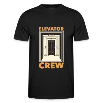 Elevator Elevator - Men's Functional T-Shirt - black - Front - AI Model Male 178 dark (178cm)