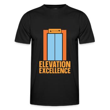 Elevator Elevator - Men's Functional T-Shirt - black - Front - AI Model Male 178 dark (178cm)