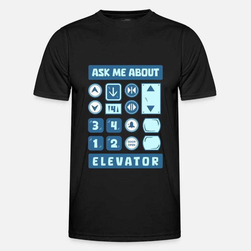Elevator Elevator - Men's Functional T-Shirt - black