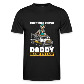 Abschleppdienst Abschlepper Skelett - Männer Funktions-T-Shirt - Schwarz - Vorne - AI Model Male 178 dark (178cm)