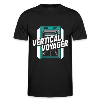 Elevator Elevator - Men's Functional T-Shirt - black - Front - AI Model Male 178 dark (178cm)