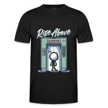 Elevator Elevator - Men's Functional T-Shirt - black - Front - AI Model Male 178 dark (178cm)