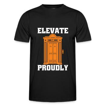 Elevator Elevator - Men's Functional T-Shirt - black - Front - AI Model Male 178 dark (178cm)