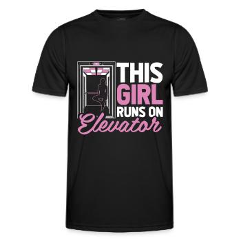 Elevator Elevator - Men's Functional T-Shirt - black - Front - AI Model Male 178 dark (178cm)