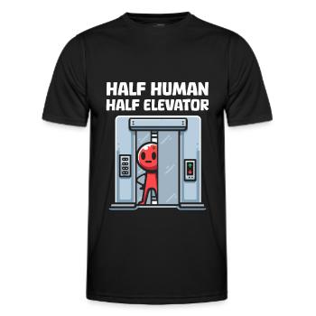 Elevator Elevator - Men's Functional T-Shirt - black - Front - AI Model Male 178 dark (178cm)