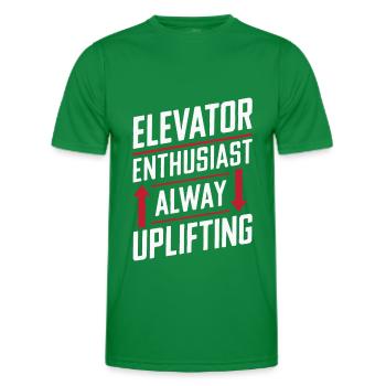Elevator Elevator - Men's Functional T-Shirt - kelly green - Front - AI Model Male 178 dark (178cm)