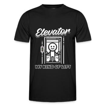 Elevator Elevator - Men's Functional T-Shirt - black - Front - AI Model Male 178 dark (178cm)