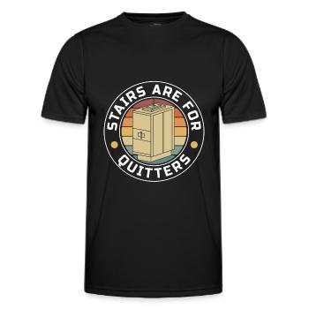 Elevator Elevator - Men's Functional T-Shirt - black - Front - AI Model Male 178 dark (178cm)