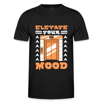 Elevator Elevator - Men's Functional T-Shirt - black - Front - AI Model Male 178 dark (178cm)