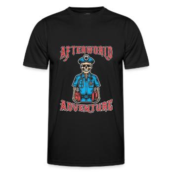 Rettungsdienst Sanitäter Rettungssanitäter - Männer Funktions-T-Shirt - Schwarz - Vorne - AI Model Male 178 dark (178cm)