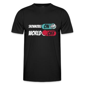 Motoneige Motoneige - T-shirt sport Homme - noir - Devant - AI Model Male 178 dark (178cm)