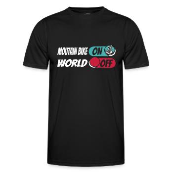 VTT VTT VTT - T-shirt sport Homme - noir - Devant - AI Model Male 178 dark (178cm)