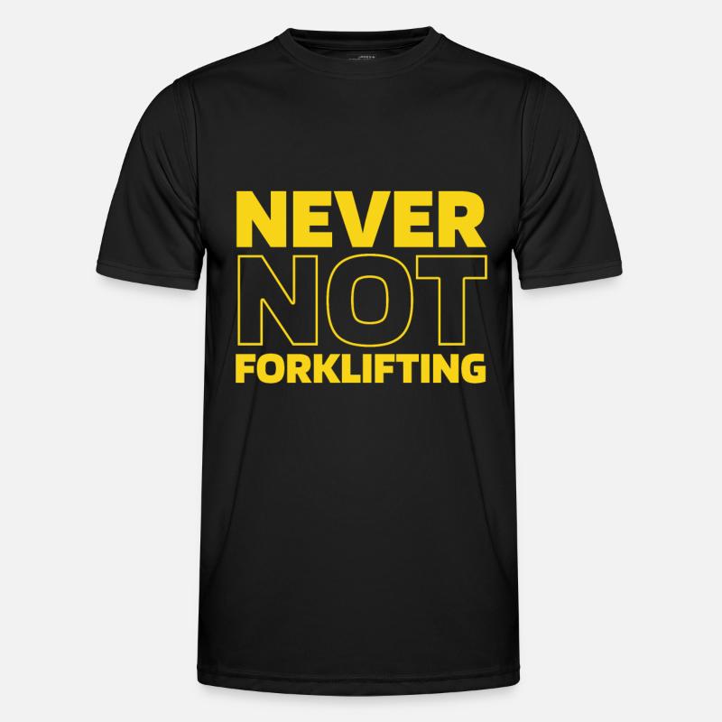 Gabelstapler Staplerfahrer - Männer Funktions-T-Shirt - Schwarz