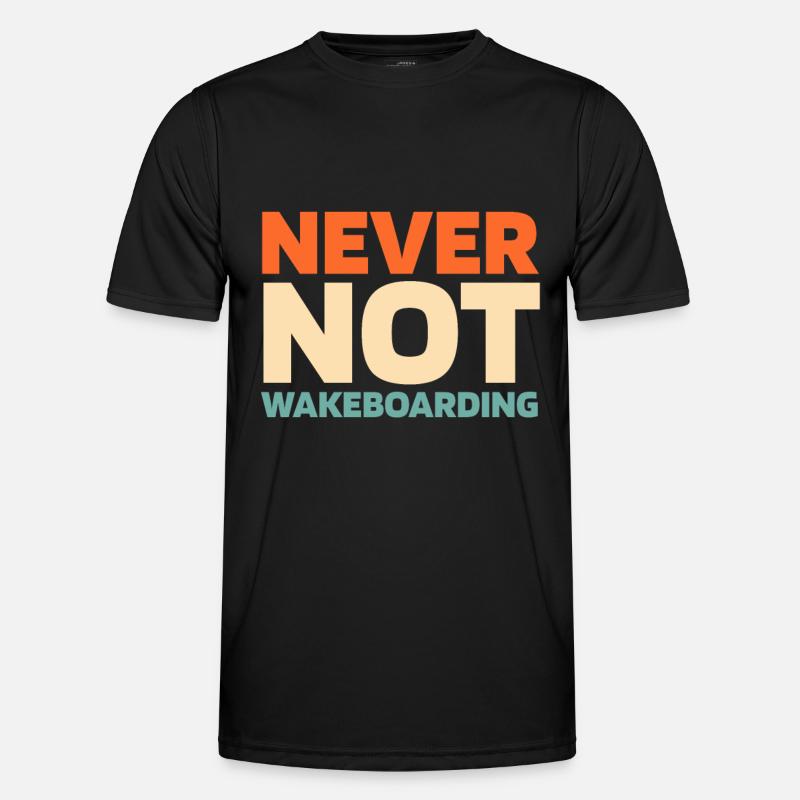 Wakeboard Wakeboarder - Men's Functional T-Shirt - black