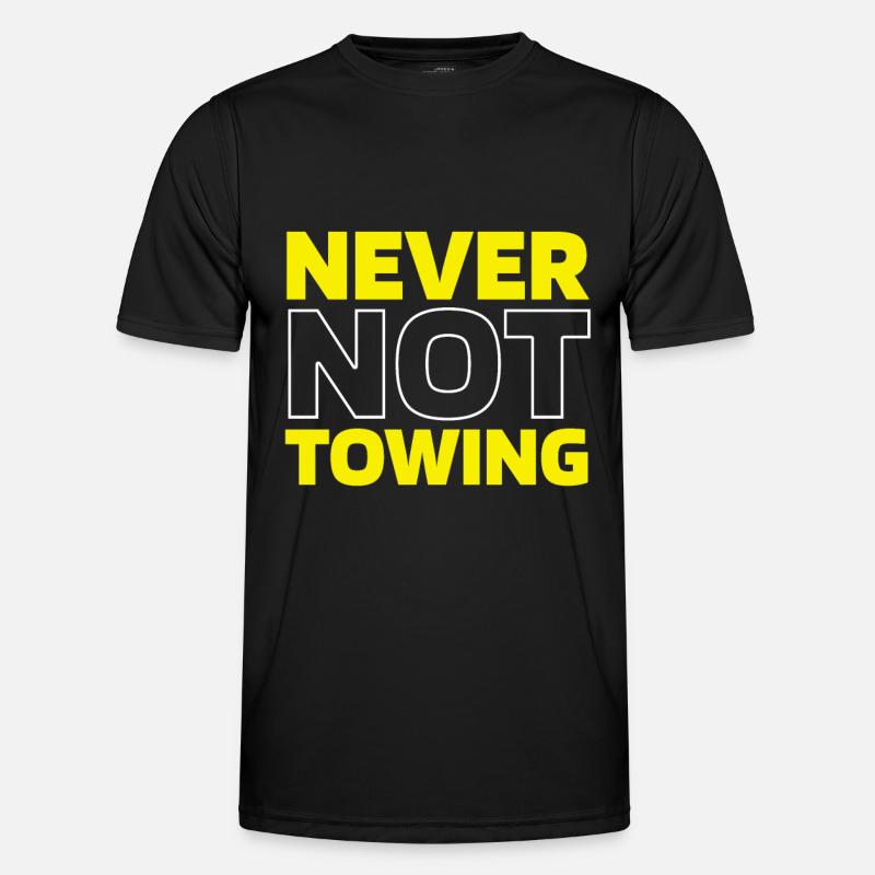Abschleppdienst Abschlepper - Männer Funktions-T-Shirt - Schwarz