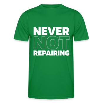 Car mechanic - Men's Functional T-Shirt - kelly green - Front - AI Model Male 178 dark (178cm)
