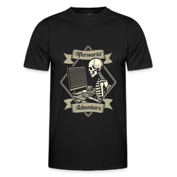 Développeur Codeur Programmeur - T-shirt sport Homme - noir - Devant - AI Model Male 178 dark (178cm)