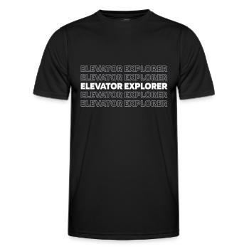 Elevator Elevator - Men's Functional T-Shirt - black - Front - AI Model Male 178 dark (178cm)