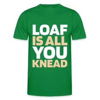 Sourdough bread - Men's Functional T-Shirt - kelly green - Front - AI Model Male 178 dark (178cm)