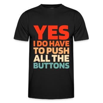 Elevator Elevator - Men's Functional T-Shirt - black - Front - AI Model Male 178 dark (178cm)