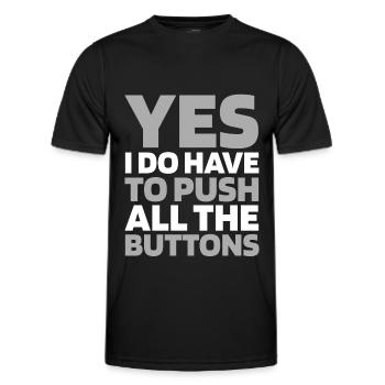 Elevator Elevator - Men's Functional T-Shirt - black - Front - AI Model Male 178 dark (178cm)