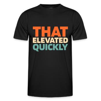 Elevator Elevator - Men's Functional T-Shirt - black - Front - AI Model Male 178 dark (178cm)