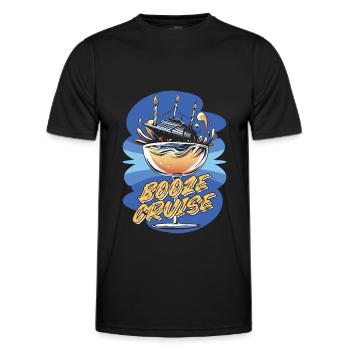 Cruise - Men's Functional T-Shirt - black - Front - AI Model Male 178 dark (178cm)
