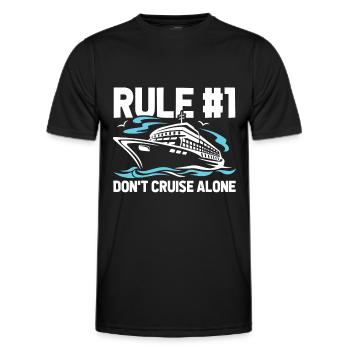 Kreuzfahrt - Männer Funktions-T-Shirt - Schwarz - Vorne - AI Model Male 178 dark (178cm)