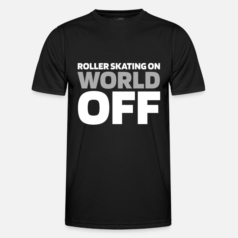 Roller Skates Roller Skating - Men's Functional T-Shirt - black