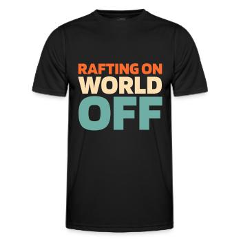 Rafting Rafting sur World Off - T-shirt sport Homme - noir - Devant - AI Model Male 178 dark (178cm)