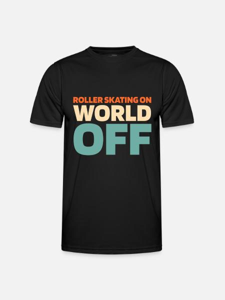 Roller Skates Roller Skating - Men's Functional T-Shirt - black