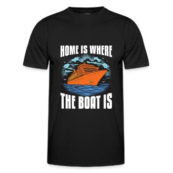Kreuzfahrt - Männer Funktions-T-Shirt - Schwarz - Vorne - AI Model Male 178 dark (178cm)