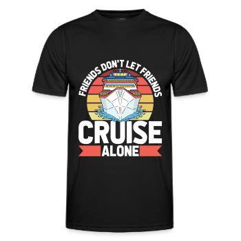 Kreuzfahrt - Männer Funktions-T-Shirt - Schwarz - Vorne - AI Model Male 178 dark (178cm)