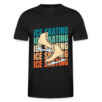 Patinage - T-shirt sport Homme - noir - Devant - AI Model Male 178 dark (178cm)