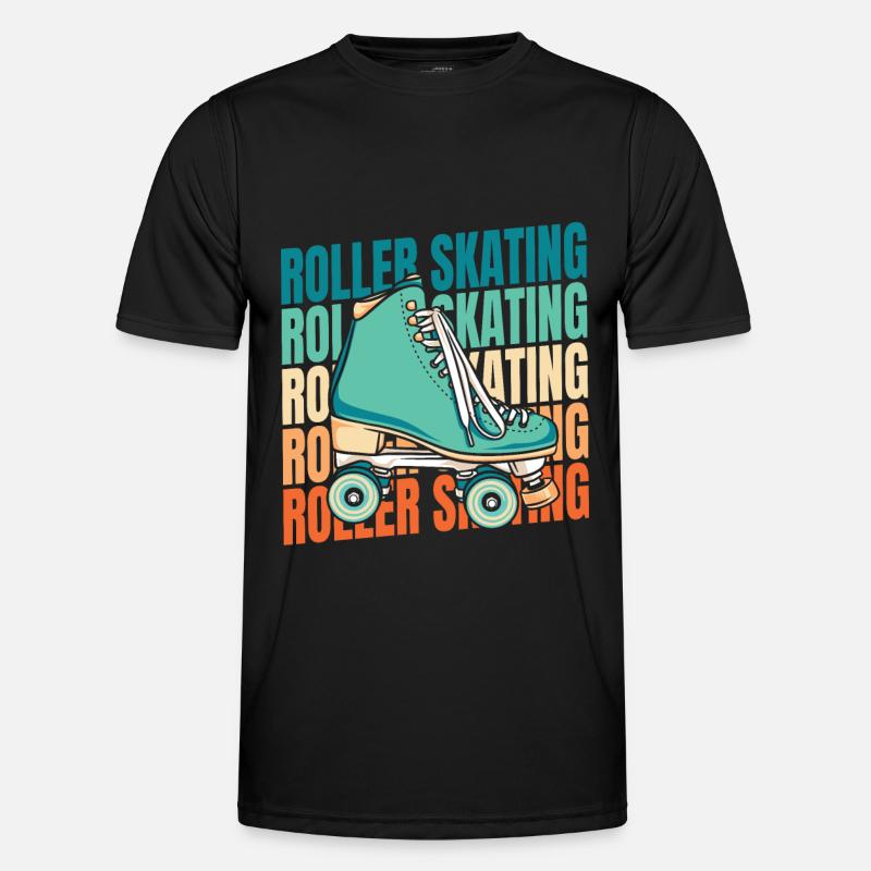 Roller Skates Roller Skating - Men's Functional T-Shirt - black